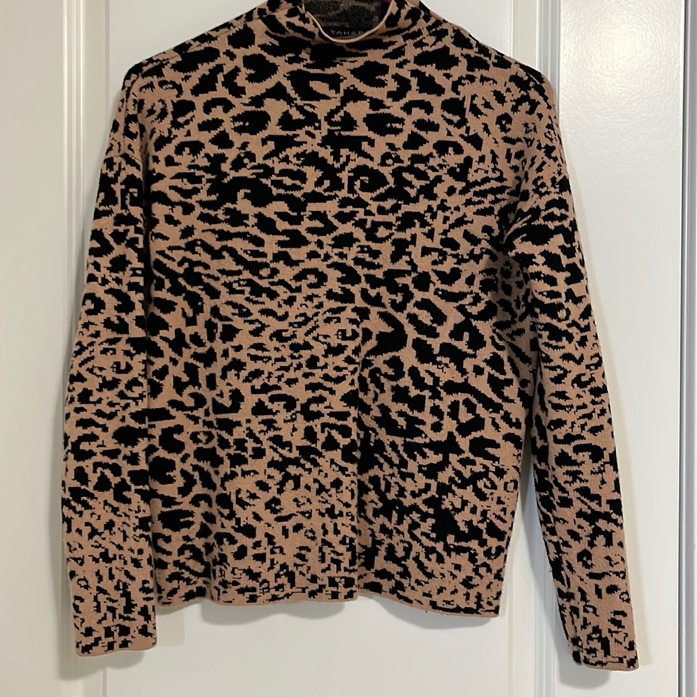 Tahari mock neck sweater